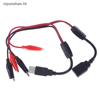 Ziyunshan คลิปปากจระเข้ ทดสอบแรงดันไฟฟ้า USB สําหรับมิเตอร์แอมมิเตอร์ DC