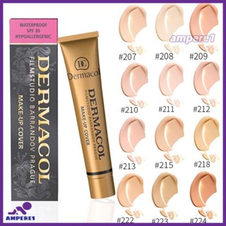 Dermacol Make-Up Cover รองพื้นกันน้ำ Hypoallergenic 30G ของแท้100%-AME1 -AME1