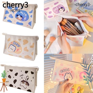 Cherry3 กระเป๋าดินสอ กระเป๋าเครื่องสําอาง มีซิป