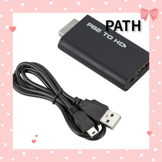 PATH อะแดปเตอร์แปลง 480i 480p 576i Plug and Play Game เป็นสาย HDMI HD PS2 เป็นสายสัญญาณเสียง HDMI