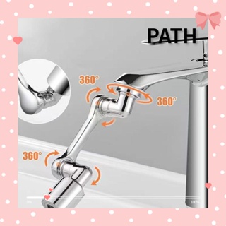 Path เครื่องกรองน้ํา ก๊อกน้ําห้องครัว สเตนเลส ABS ทนทาน 1080° ก๊อกน้ํา สีเงิน หมุนได้ ป้องกันการกระเด็น