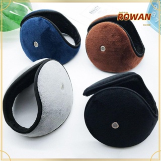 ROWANS ที่ปิดหูกันหนาว ผ้ากํามะหยี่ขนนิ่ม ให้ความอบอุ่น สําหรับผู้หญิง และผู้ชาย 2 ชิ้น