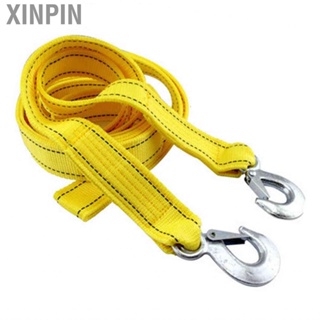 Xinpin Tow Rope  Wearproof Strap 13ft Length Tear Resistant High Strength 5 Ton Load with Hook for Off Road Vehicles Cars