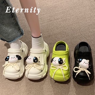 Eternity รองเท้าหัวโต รองเท้าแตะผู้หญิง น่ารักหนาพื้นลื่น อาบน้ำในห้องน้ำ 32z072502