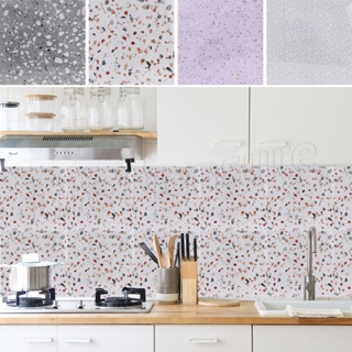 สติกเกอร์วอลล์เปเปอร์ ลาย Terrazzo กันน้ํา มีกาวในตัว ลอกออกได้ สําหรับติดตกแต่งผนังห้องครัว ห้องน้ํา ห้องโถง