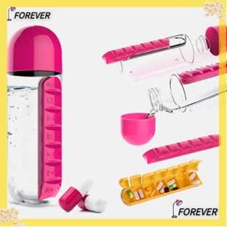 FOREVER Forever ขวดน้ําดื่มพลาสติก 600 มล. 2 in 1 สําหรับเล่นกีฬา