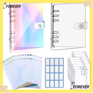 Forever แผ่นแฟ้ม PVC นิ่ม ขนาด A6 สําหรับใส่สมุดโน้ต เก็บเงินสด
