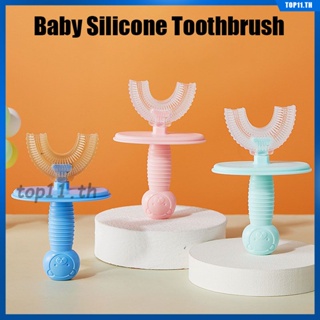 Baby Soft Toothbrush Toothbrush Silicone Baffle Toothbrush For 2-12 Year Old Baby Teeth Deep Cleaning Toothbrush Baby Oral Care (top11.th.)