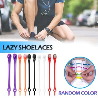 12pcs Lazy Shoe Laces Elastic Silicone Rubber Shoelace Easy No Tie Adult Kids