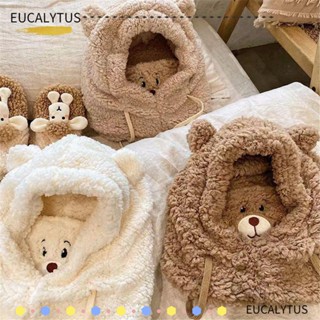 Eutus หมวกบีนนี่ ปิดหูกันหนาว แฟชั่นฤดูหนาว อบอุ่น น่ารัก