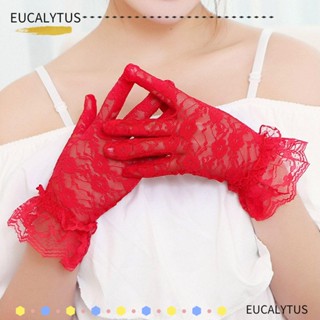 EUTUS ถุงมือเจ้าสาว แบบเต็มนิ้ว กันแดด สําหรับปาร์ตี้