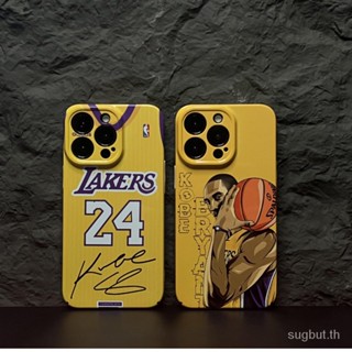 Kobe No. Ty6j เคสโทรศัพท์มือถือแบบแข็ง ฟิล์มเจอร์ซีย์ 24 สําหรับ iPhone 11 12 pro 13 pro 14 pro 14 plus 12 pro max 13 pro max 14 promax xr xs max 11 pro max