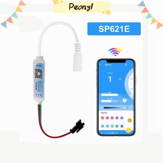 Pdony ตัวควบคุมไฟ LED บลูทูธ 3 PIN SP621E DC5-24V สําหรับ WS2812B WS2811