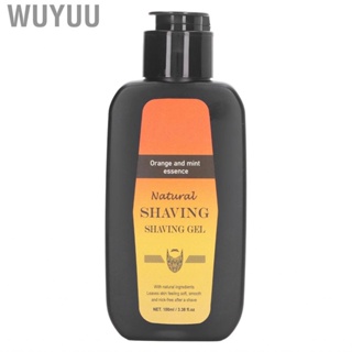 Wuyuu Beard Shaving Gel  Prevent Irritation Skincare Softening Grooming 100ml for Home