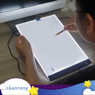 Chunrong บอร์ดวาดภาพดิจิทัล LED USB ขนาด A4 หรี่แสงได้