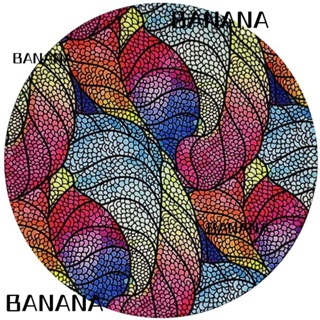 Banana1 แผ่นรองเมาส์ ทรงกลม ขนาดเล็ก น่ารัก กันลื่น สีสันสดใส อุปกรณ์เสริม สําหรับสํานักงาน