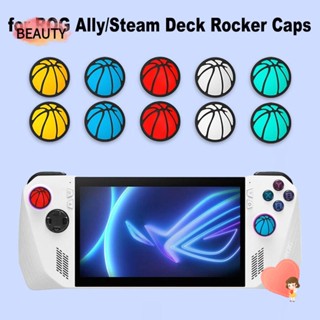 Beauty ฝาครอบจอยสติ๊ก ซิลิโคน กันลื่น ตามหลักสรีรศาสตร์ สําหรับ Asus ROG Ally Stem Deck Basketball 4 ชิ้น