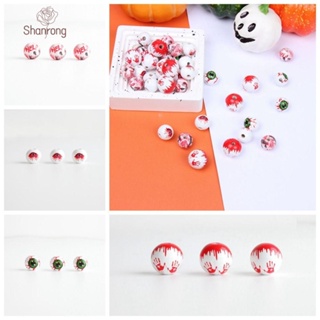 Shanrong halloween ลูกปัดหัวฟักทองฮาโลวีน 16 20 มม. 10 ชิ้น DIY