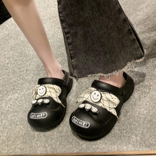 SELINE  รองเท้าแตะ รองเท้าแตะผู้หญิง crocs รองเท้าหัวโต รองเท้าผู้หญิง รองเท้าใส่ในบ้าน รองเท้าแตะผู้หญิงแฟชั่น สวย สบาย ทันสมัย ทันสมัย B91H0BY 37Z230910