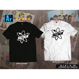 เวรเอ้ย  เสื้อยืด▦♞❀AR Store Bigbang Theory Bazinga Custom Tshirt