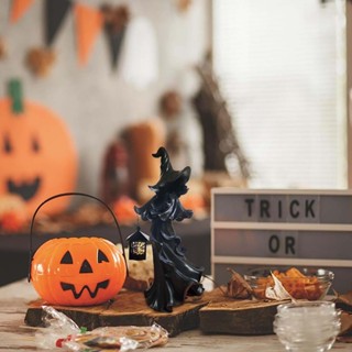  Halloween Decorative Witch Lantern Decoration Devil Resin Lamp Halloween Decorative LED Lamp 2023