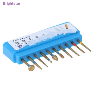 Brightstar 10 ชิ้น / กล่อง เพชร ความเร็วสูง สําหรับขัดฟันให้เรียบ ใหม่