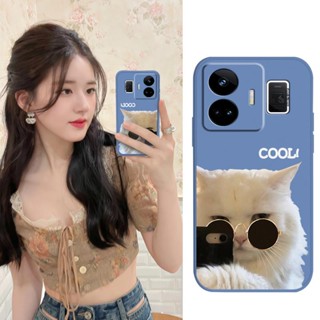 Cartoon Anti-fall Phone Case For OPPO Realme GT NEO5/240W/Realme GT3 Liquid silicone shell soft shell Skin feel silicone