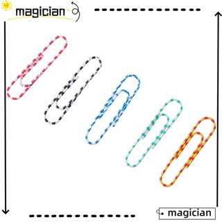 Mag คลิปหนีบกระดาษ ที่คั่นหนังสือ โลหะ หลากสี 100 ชิ้น