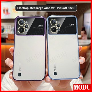 Modu เคส Realme C31 ดีลักซ์ ชุบแฟลช ซิลิโคนนิ่ม ฟิล์มกันรอยเลนส์ ป้องกันหน้าจอ เคสโทรศัพท์ เคสกันกระแทก