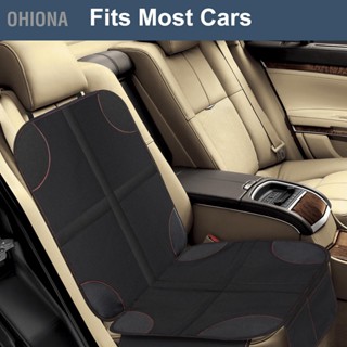 OHIONA Childen Car Seat Protector Kid Baby สวมตัวป้องกันเบาะรถทนพร้อมกระเป๋าเก็บตาข่าย