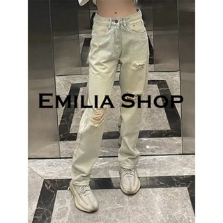 EMILIA SHOP  กางเกงขายาว กางเกงขายาวผู้หญิง สไตล์เกาหลี  fashion Chic Unique Trendy A97L0W5 36Z230909