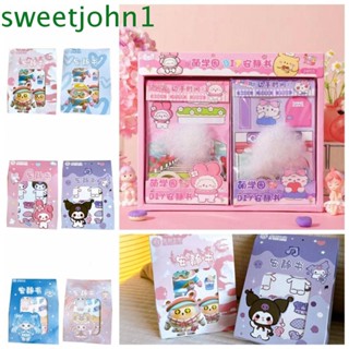 Sweetjohn สติกเกอร์ ลาย Kuromi Melody สามมิติ แฟชั่น สําหรับตกแต่ง