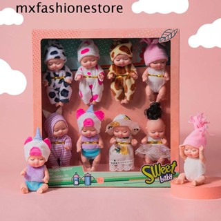 Mxfashione ตุ๊กตาเด็กนอนหลับ ของขวัญวันเกิด Kawaii สวยหรู พร้อมเสื้อผ้า อุปกรณ์เสริม การ์ตูนสัตว์ ของเล่น น่ารัก DIY ของเล่นตุ๊กตาเด็กแฟชั่น ตุ๊กตาเด็กใหม่ ตุ๊กตาเด็ก