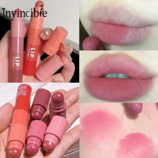 4 สี ใน 1 เนื้อแมตต์ สีนู้ด ลิปสติก ปากกา / กํามะหยี่ กุหลาบ สีแดง กันน้ํา ไม่ติดถ้วย ลิปทินท์ / ติดทนนาน ไม่จางหาย ลิป เครื่องสําอาง แต่งหน้า