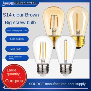 Faccfki หลอดไฟคริสตัล 1W 2W ST45 LED 2700K 27 2700K แสงสีขาว