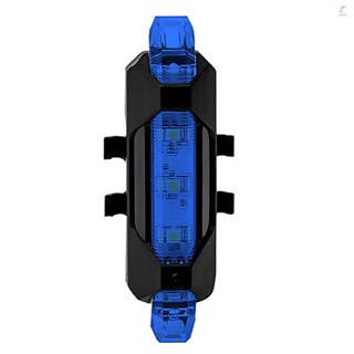 ไฟท้ายจักรยาน LED 4 โหมด ความจุ 160mAh ชาร์จ USB