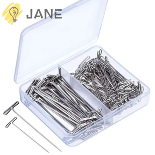 Jane หมุดสเตนเลส ทรงตรง 1&amp;2 นิ้ว สีเงิน สําหรับควิลท์ และบล็อก 150 ชิ้น