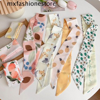 Mxfashione ผ้าพันคอ ผ้าซาติน ผ้าไหม น่ารัก หรูหรา เรียบง่าย สานผม ตกแต่งริบบิ้น กระเป๋า ผ้าพันคอ เครื่องประดับ สไตล์เกาหลี ผ้าพันคอ เครื่องประดับ ผ้าพันคอยาว เนคไทด์ ผ้าคลุมศีรษะ ผูกผม