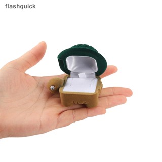 Flashquick กล่องกํามะหยี่ สําหรับใส่เครื่องประดับ แหวน ต่างหู แหวนแต่งงาน