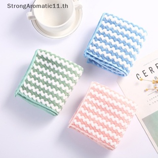 Strongaromatic ผ้าไฟเบอร์ ดูดซับน้ํา อเนกประสงค์ สําหรับทําความสะอาดจาน 5 ชิ้น