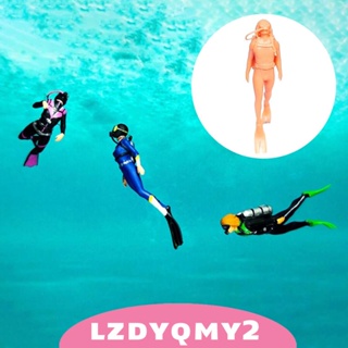 [Lzdyqmy2] โมเดลฟิกเกอร์เรซิ่น รูปนักดําน้ํา 1/64 สําหรับตกแต่งภูมิทัศน์ขนาดเล็ก