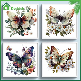 【Doub X ✮】ภาพวาดสีน้ํามัน ตามตัวเลข รูปผีเสื้อ DIY สําหรับตกแต่งผนังบ้าน ✮