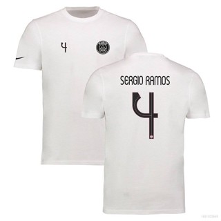 เสื้อกีฬาแขนสั้น ลายทีมชาติฟุตบอล Paris Saint-Germain Ramos พลัสไซซ์ เข้าได้กับทุกชุด