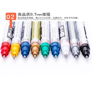 (สินค้าใหม่ ราคาถูกมาก) Sipa ปากกาเพ้นท์ ปากกาหัวเข็ม รุ่น SP-150 ปากกา​อเนกประสงค์​ ขนาด 0.7 MM 8 สี ใช้งานได้นาน