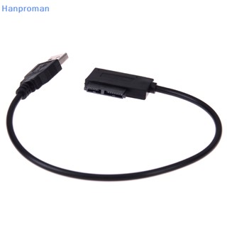 Hanproman&gt; อะแดปเตอร์สายเคเบิ้ล Usb to 7+6 13pin slim sata/ide cd dvd rom optical drive