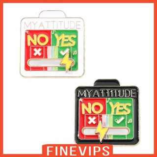 [Finevips] เข็มกลัด Pin เปลี่ยนอารมณ์ สนุก Pin โต้ตอบ อารมณ์ หมุด สําหรับเด็ก วัยรุ่น