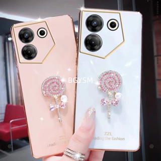 เคสป้องกันโทรศัพท์มือถือซิลิโคน แบบนิ่ม ลายอมยิ้ม สําหรับ Tecno Camon 20 Pro Premier Spark Go 2023 10C 10 Pro POVA 4 4G 5G