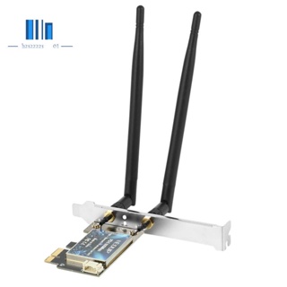 Edup อะแดปเตอร์การ์ดเครือข่ายไร้สาย PCI-E 600Mbps WiFi บลูทูธ 4.2 2.4GHz 5GHz Dual Band พร้อมเสาอากาศ สําหรับคอมพิวเตอร์ตั้งโต๊ะ