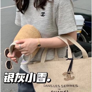 Xiaoxiangjia ใหม่ เสื้อยืดคอกลม แขนสั้น ปักลายโลโก้ แฟชั่นฤดูร้อน 2022