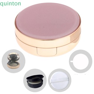 Quinton กล่องพัฟฟองน้ํา สีชมพู ขนาดเล็ก 15 กรัม 0.5 ออนซ์ พร้อมกระจกแต่งหน้า DIY